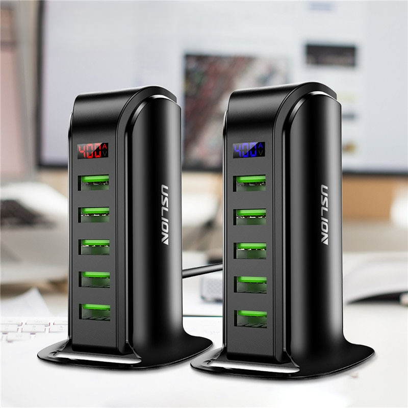 Multi Carregador USB com 5 Portas Uslion