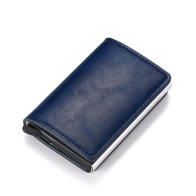 Carteira Porta Cartão Masculina Rfid Antifurto Slim Carbono Smart Wallet