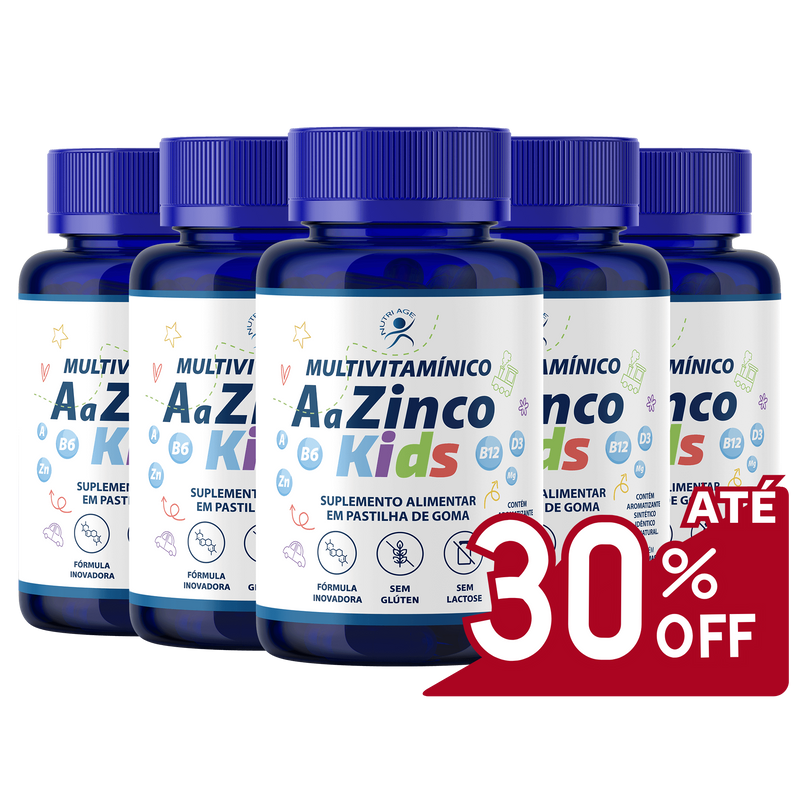 Multivitamínico AaZinco Kids 5 POTES