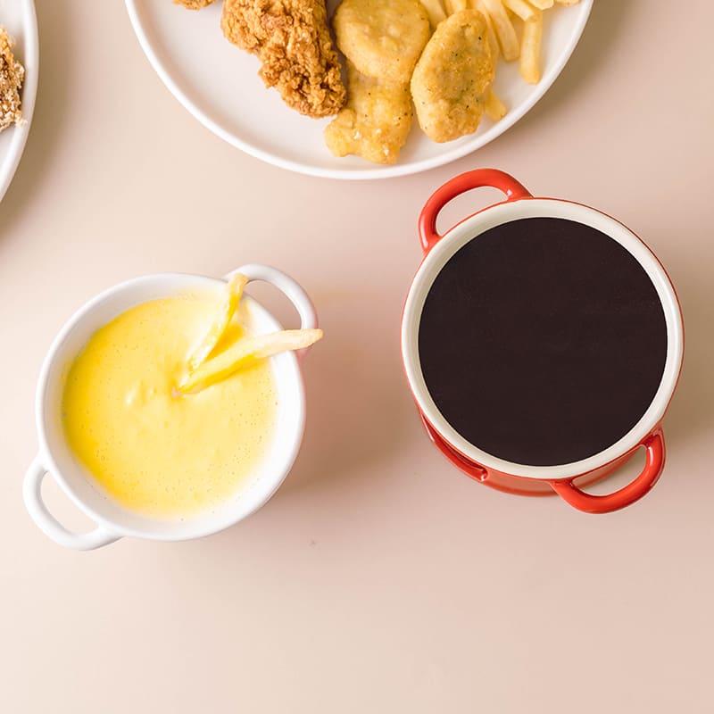 Panela de Fondue de Queijo e Chocolate Cerâmica Polihousi