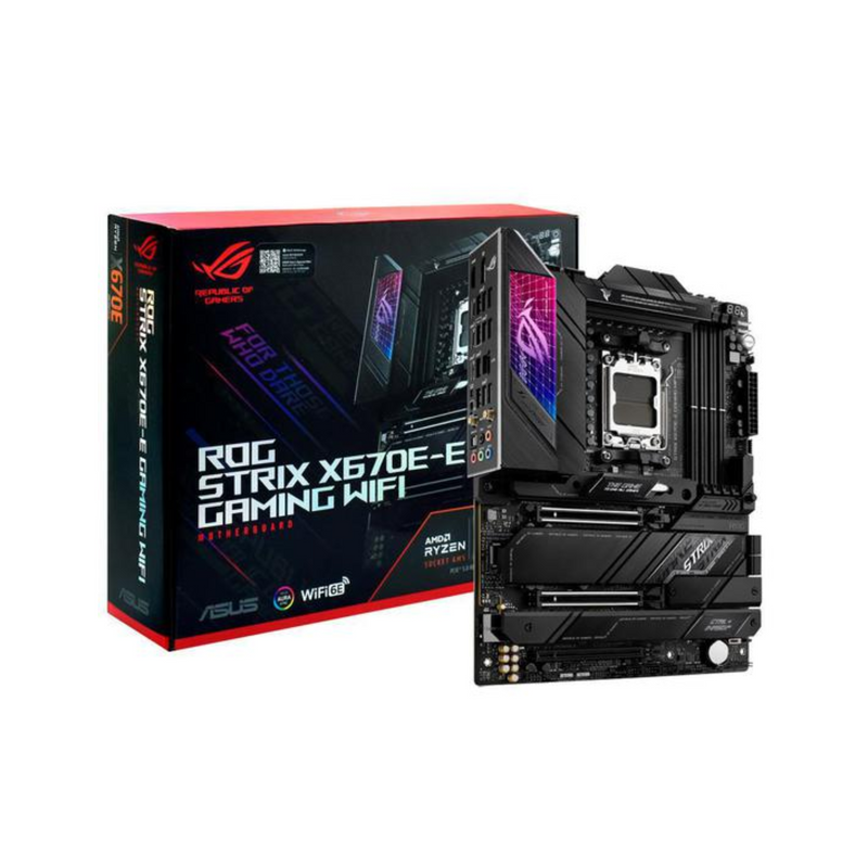 Placa Mãe Asus Rog Strix X670E-E Gaming Wi-Fi AMD Soquete AM5