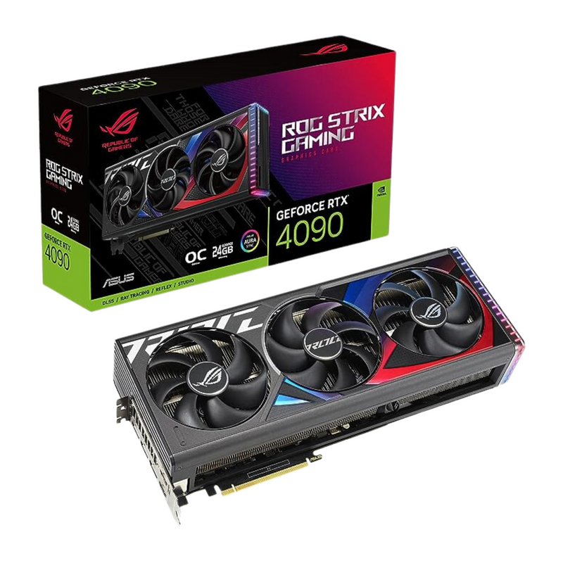 Placa de Vídeo Asus Rog Strix Gaming 24GB Geforce RTX 4090 GDDR6X - RGB