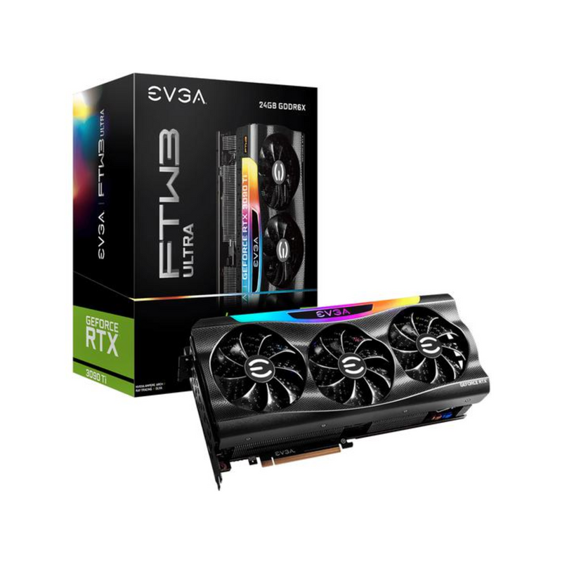 Placa de Vídeo EVGA FTW3 Ultra Gaming 24GB Geforce RTX3090TI GDDR6X / LED Argb - 24G-P5-4985-KR