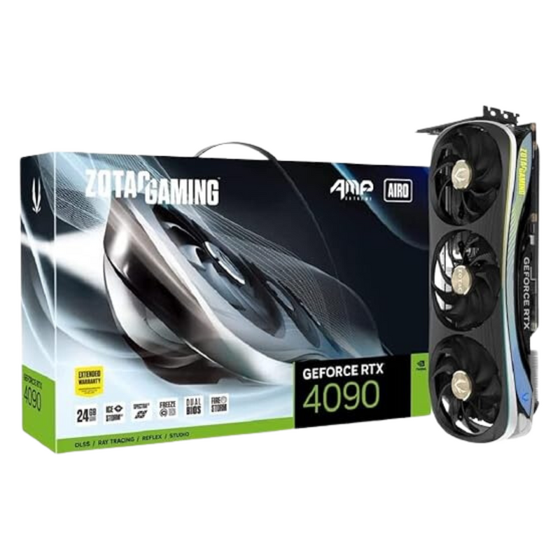 Placa de Vídeo Zotac Gaming Geforce RTX 4090 Amp Extreme Airo 24 GB GDDR6X