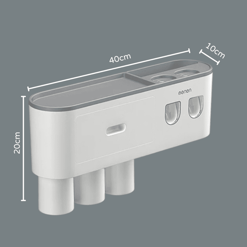 Porta Escova de Dente Dispenser com Gaveta e Copos Polihousi