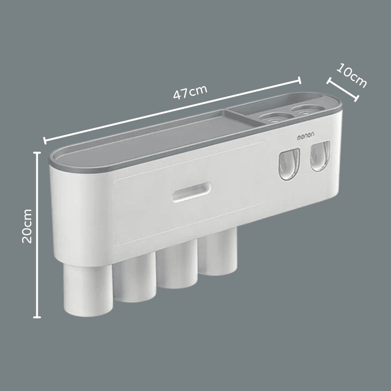 Porta Escova de Dente Dispenser com Gaveta e Copos Polihousi