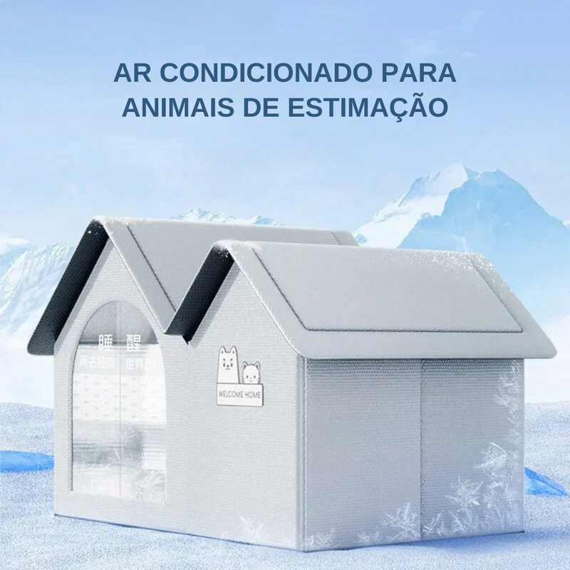 Casa Iglu Pet Refrigerada para Cachorros e Gatos