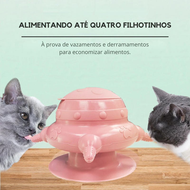 Amamentador Mamadeira com 4 Bicos Silicone para Cachorros e Gatos Filhotes