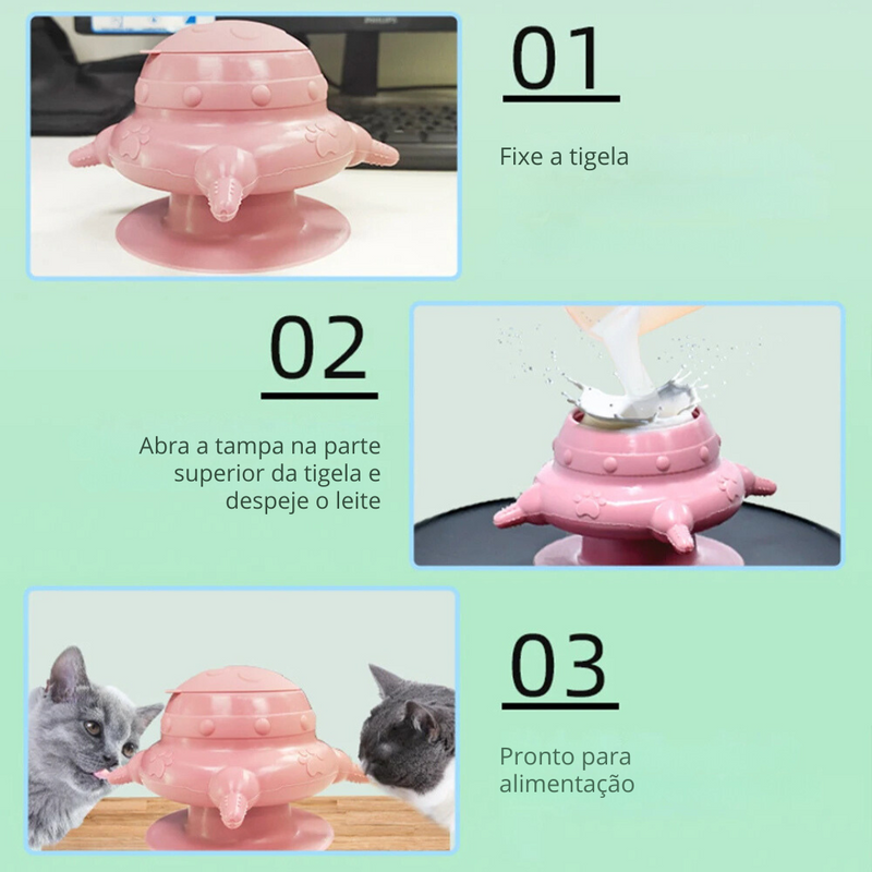 Amamentador Mamadeira com 4 Bicos Silicone para Cachorros e Gatos Filhotes