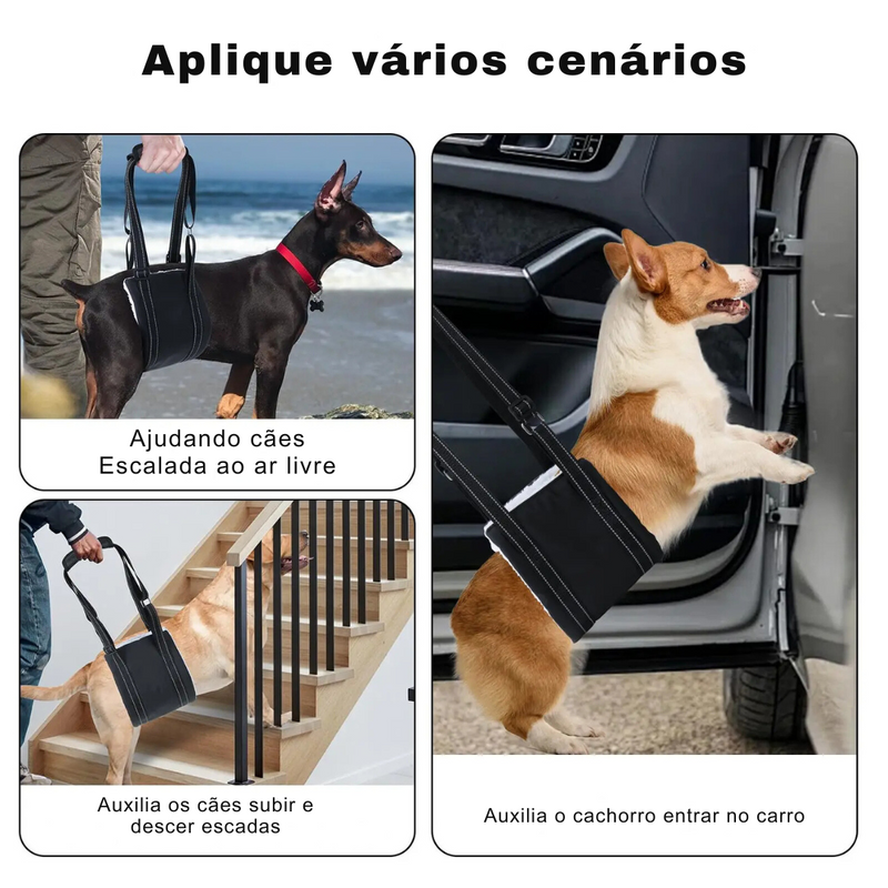 Suporte Sling Apoio para Cachorros com Dificuldade de Caminhar Lesão Artrite