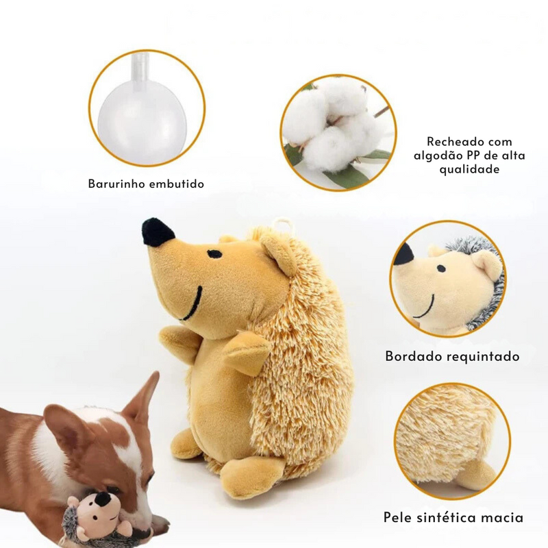 Brinquedo Pelúcia Ouriço para Cães