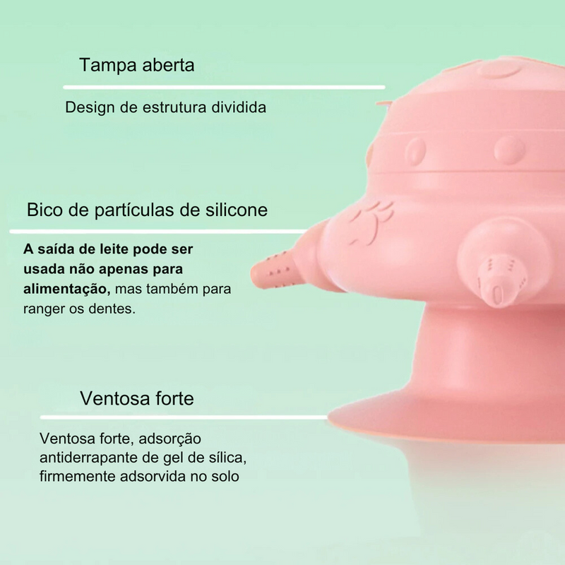 Amamentador Mamadeira com 4 Bicos Silicone para Cachorros e Gatos Filhotes