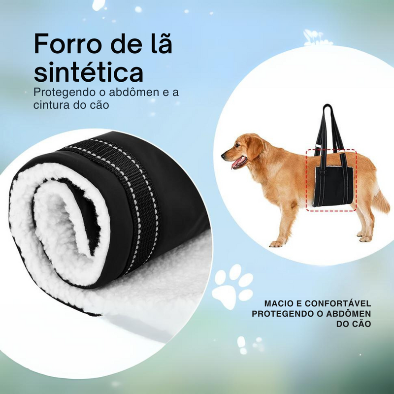 Suporte Sling Apoio para Cachorros com Dificuldade de Caminhar Lesão Artrite