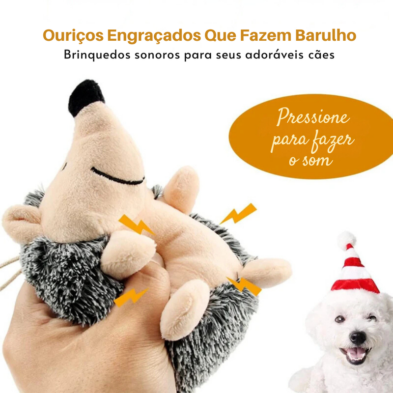 Brinquedo Pelúcia Ouriço para Cães