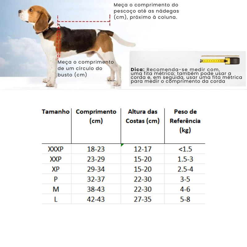 Cadeira de Rodas Suporte Completo com 2 ou 4 Rodas para Cachorros