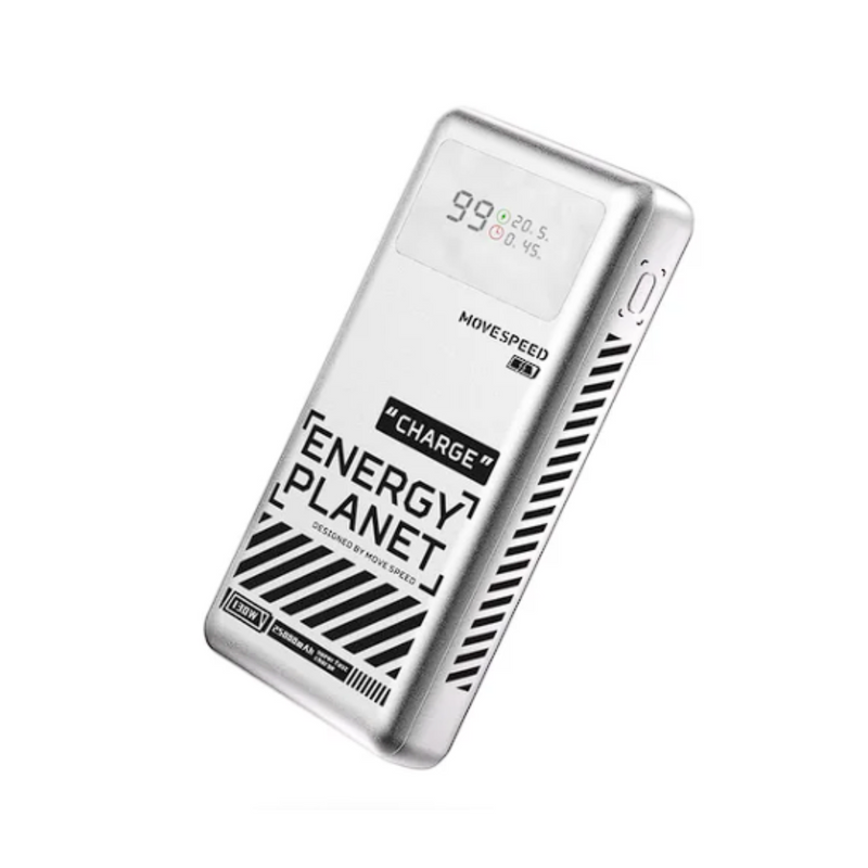 Power Bank 25000mAh Energy Planet Prata