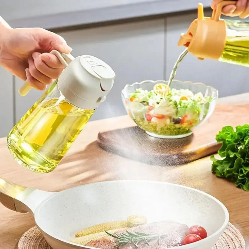 Bottle 2in1 Sprayer & Pourer | ChefControl: Domine o Óleo, Eleve o Sabor!