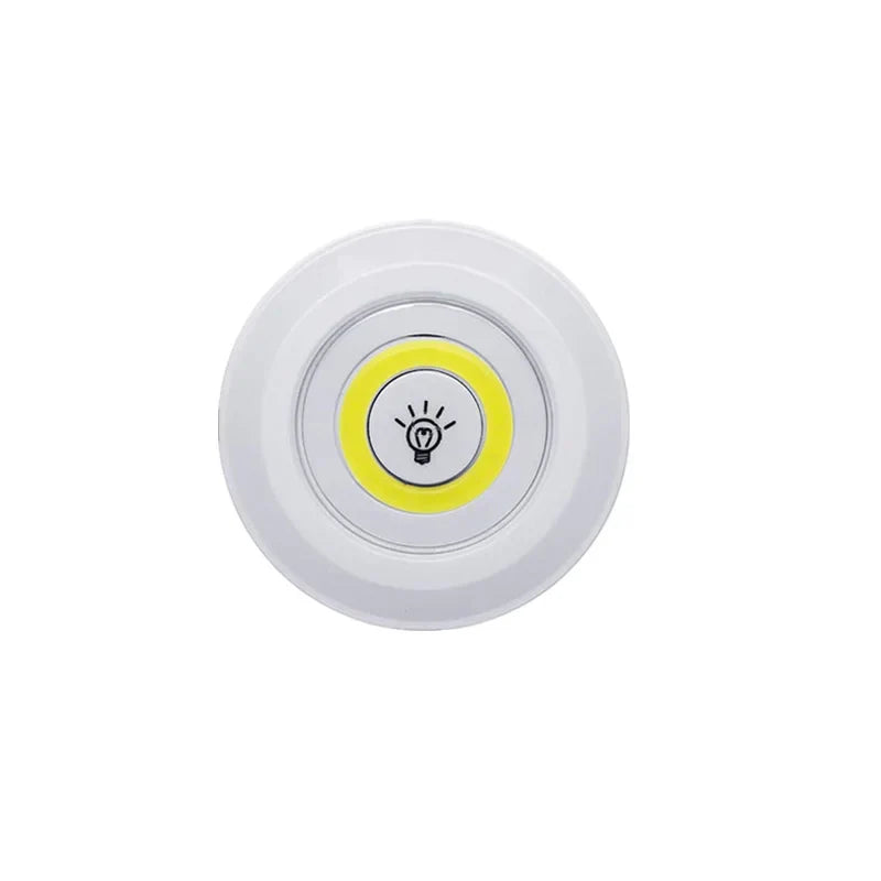 Smart Wireless Round LED Light, Lâmpadas reguláveis, Iluminação para o quarto, Cozinha, Under-Furniture, Roupeiro, Controle remoto