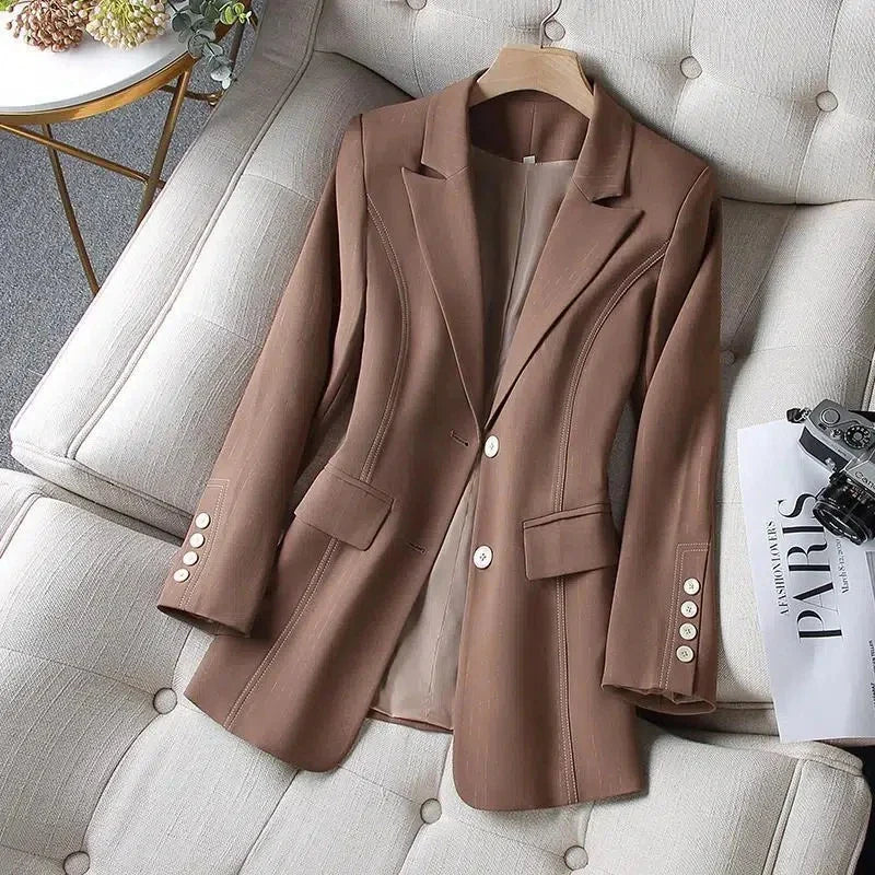 Blazer Feminino Slim Elegante para Escritório