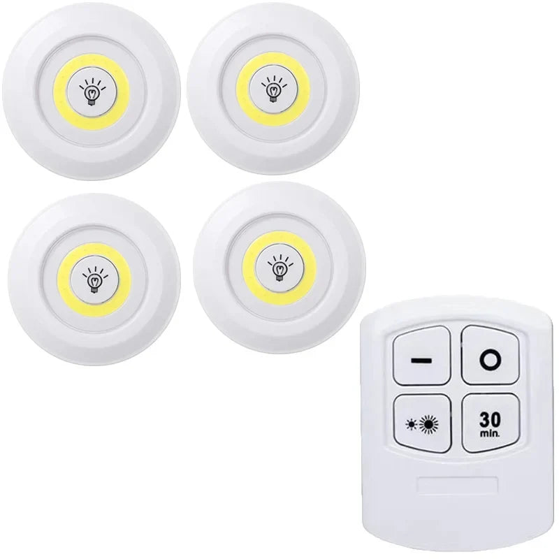 Kit Luminárias LED sem fio com Controle Remoto