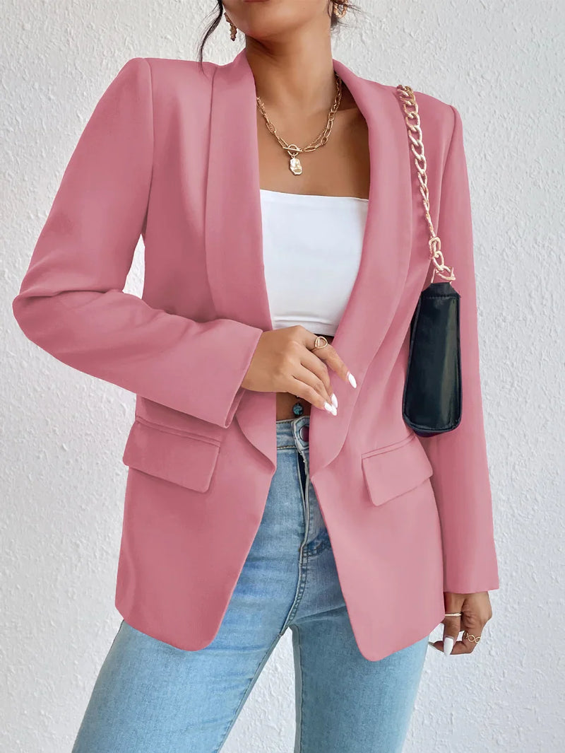 Blazer Feminino Elegante de Manga Longa