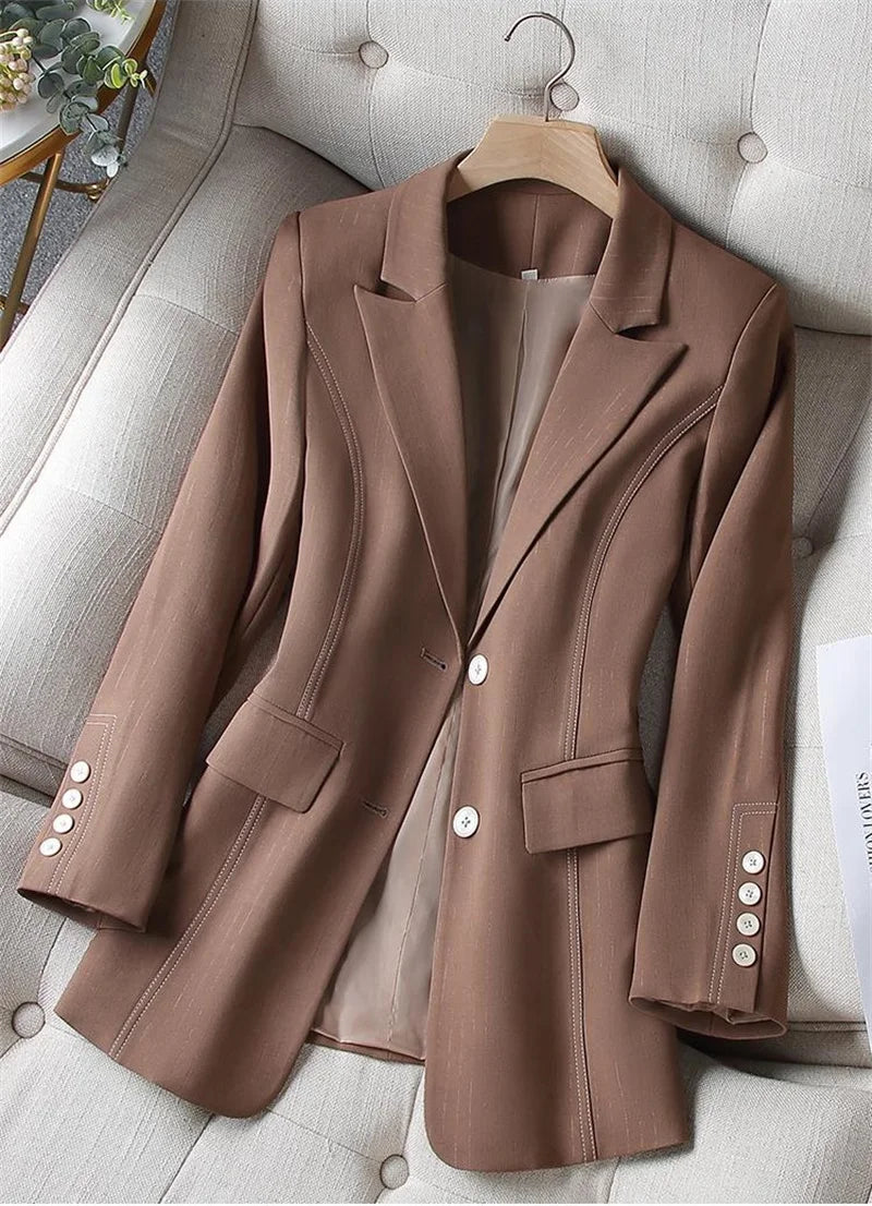 Blazer Feminino Slim Elegante para Escritório