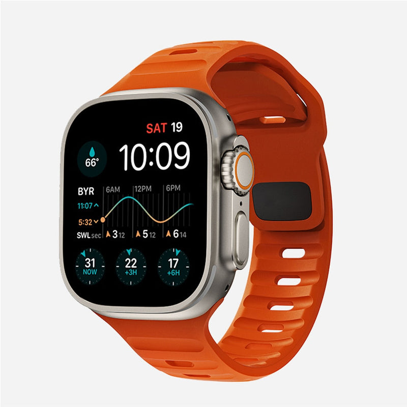 Pulseira Apple Watch Esportiva de Silicone Elástico