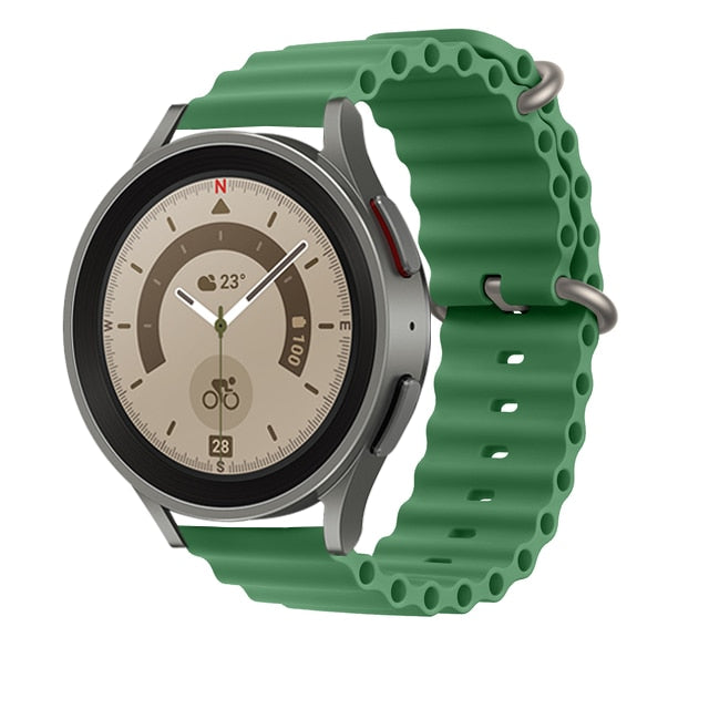 Pulseira Samsung Galaxy Watch de Silicone em Ondas