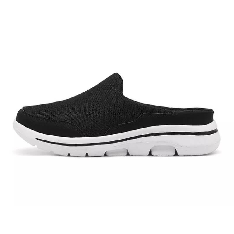 Tênis Mule Casual Masculino Slip On Antiodor Ortopédico Preto