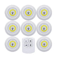 Smart Wireless Round LED Light, Lâmpadas reguláveis, Iluminação para o quarto, Cozinha, Under-Furniture, Roupeiro, Controle remoto