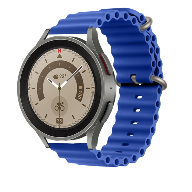 Pulseira Samsung Galaxy Watch de Silicone em Ondas