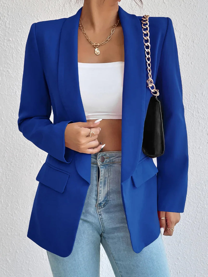 Blazer Feminino Elegante de Manga Longa