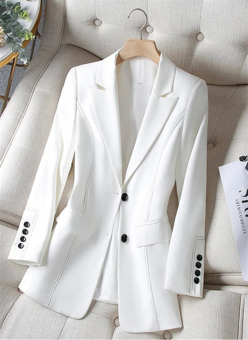 Blazer Feminino Slim Elegante para Escritório