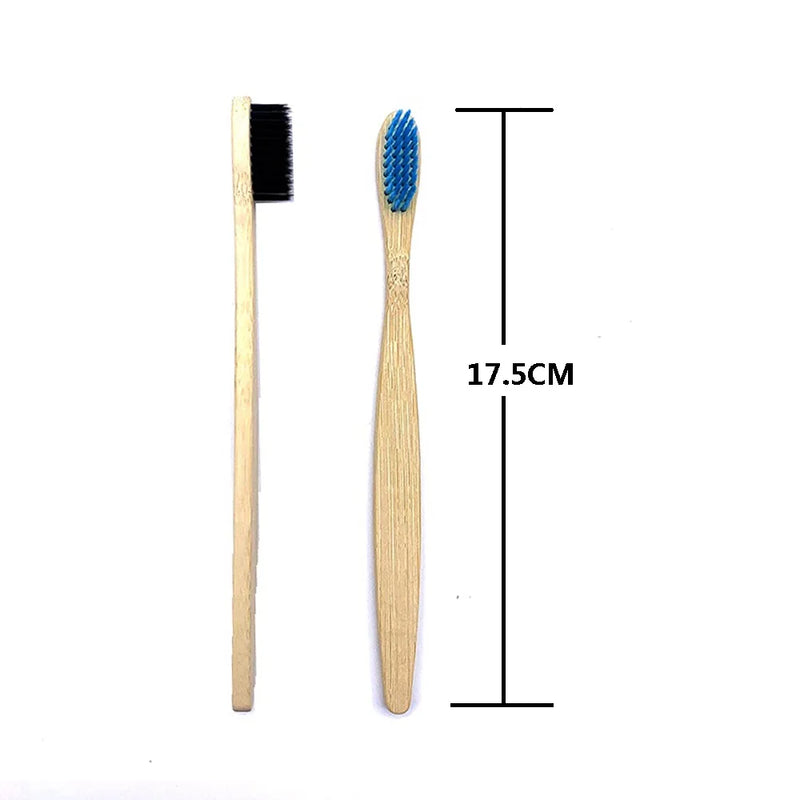 Conjunto de Escovas de Dentes de Bambu | Kit com 5 ou 10 Escovas