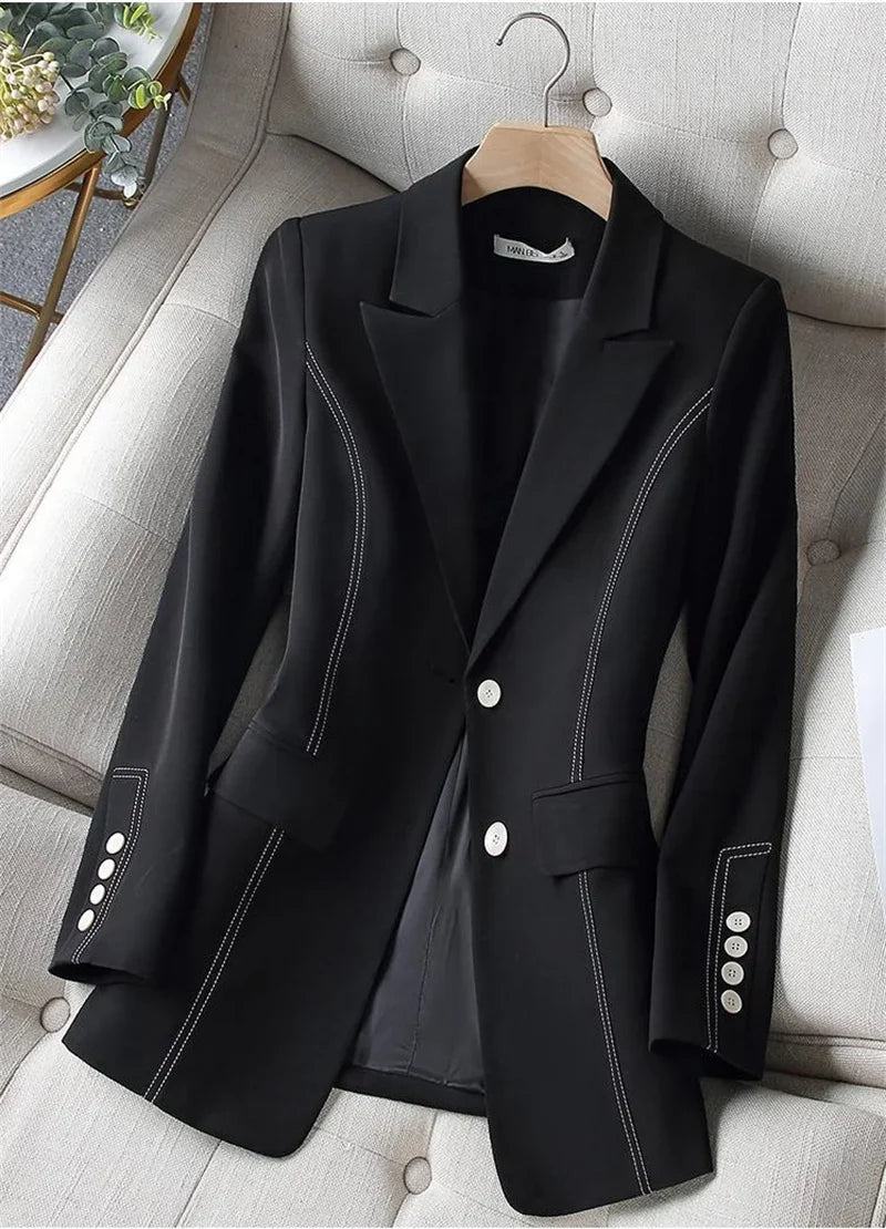 Blazer Feminino Slim Elegante para Escritório