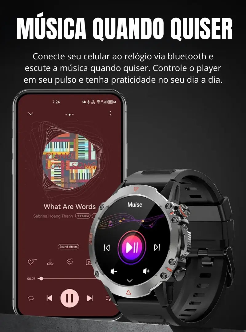 Smartwatch de Titânio à Prova d'Água Onewatch+