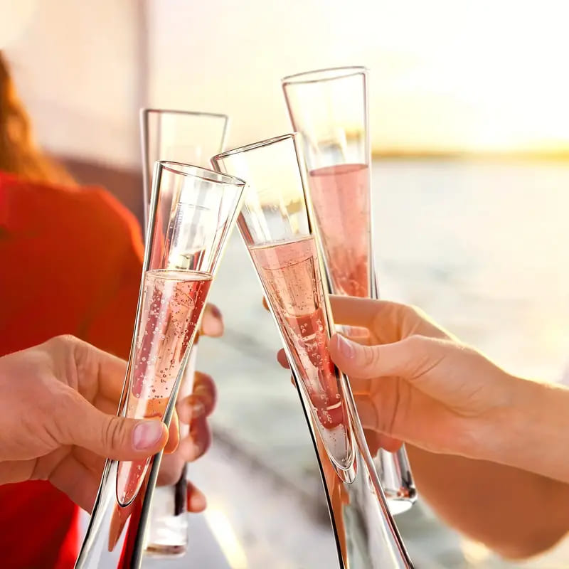 Taça de Champanhe Cristal Espumante Bar em Casa Polihousi