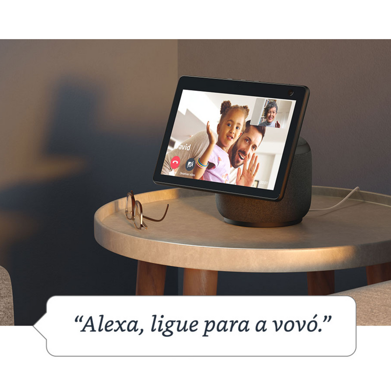 Tela Inteligente Amazon Echo Show 10 com Alexa (3A Geracao) Charcoal