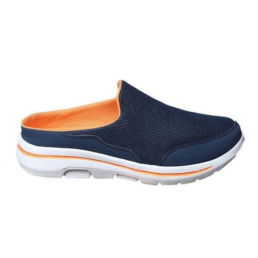 Tênis Mule Casual Masculino Slip On Antiodor Ortopédico Azul