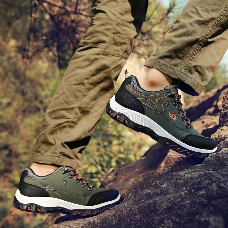 Tênis Casual de Caminhada Masculino Impermeável Sport Verde