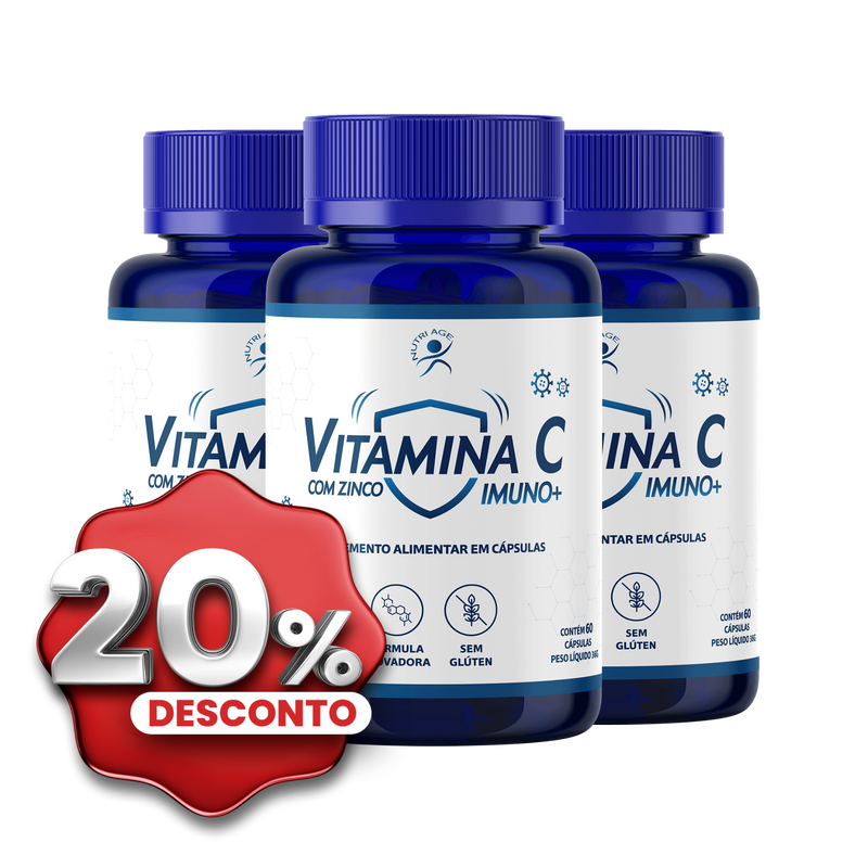 VITAMINA C COM ZINCO 3 POTES