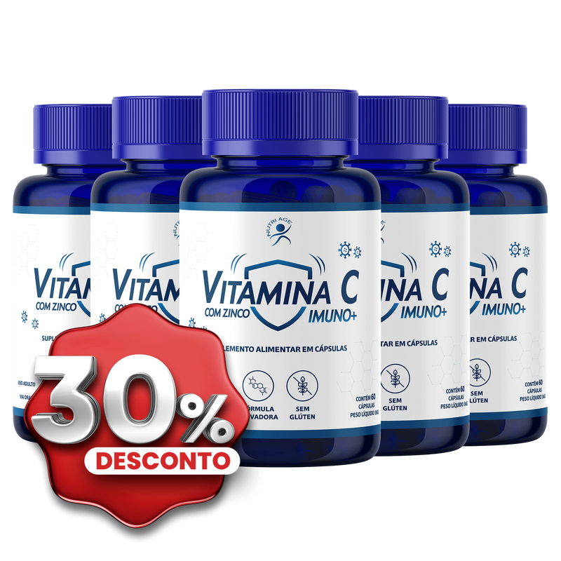 VITAMINA C COM ZINCO 5 POTES