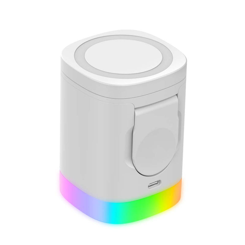 Carregador Magnético sem fio 3 em 1 com RGB