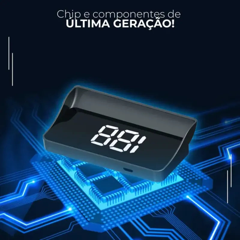 Velocímetro Digital Projetado com Display - Speed Tech