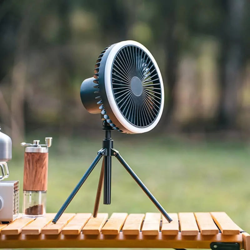 Ventilador de Coluna Portátil Recarregável de Mesa Polihousi