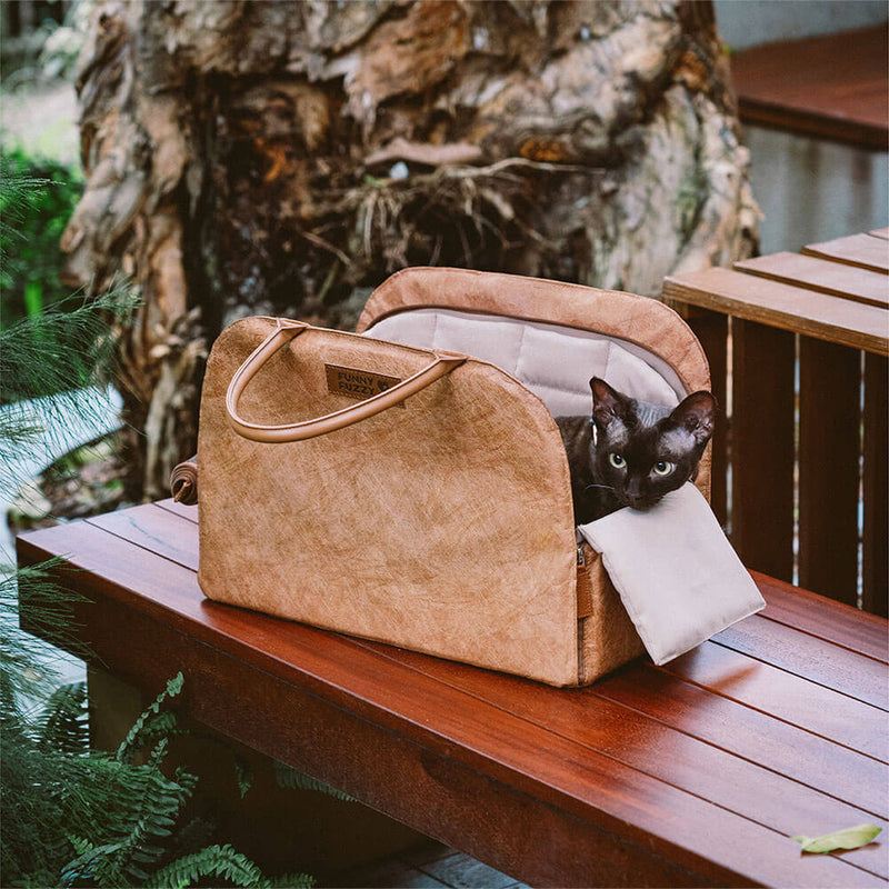 Transportador Multifuncional Ecológico Vogue para Gatos - Roamer da Cidade