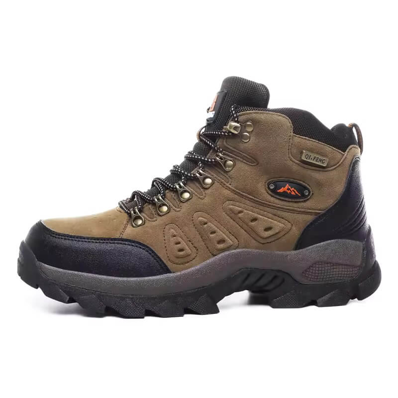 Bota de Couro Berlim Masculina Impermeável Marrom