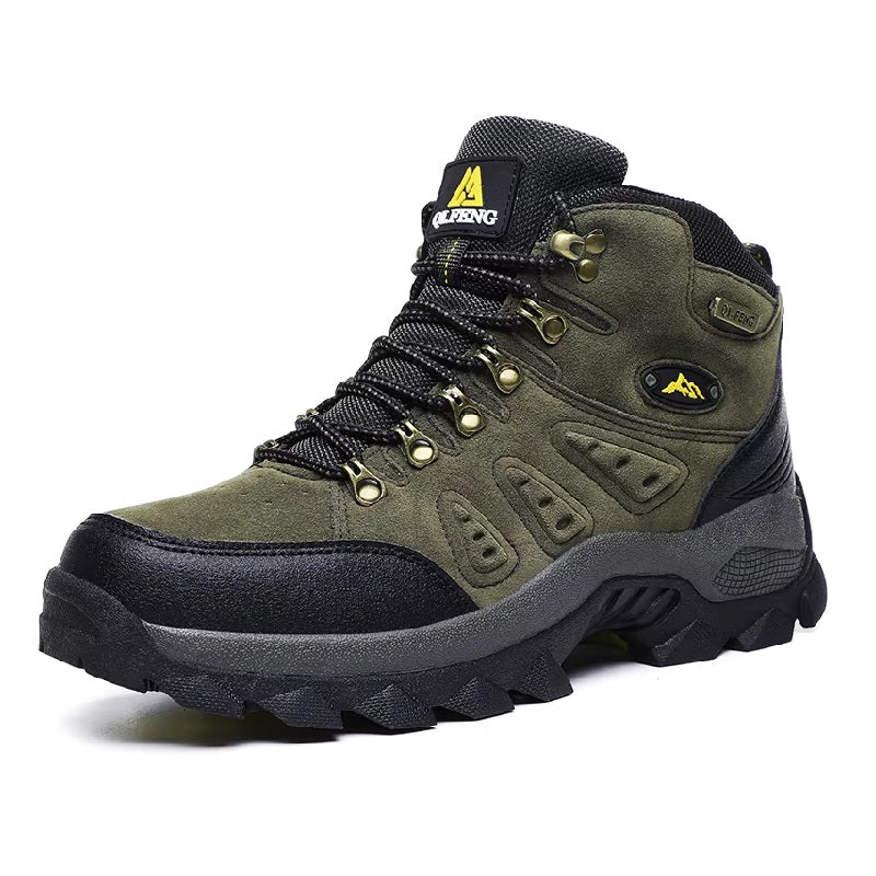 Bota de Couro Berlim Masculina Impermeável Verde