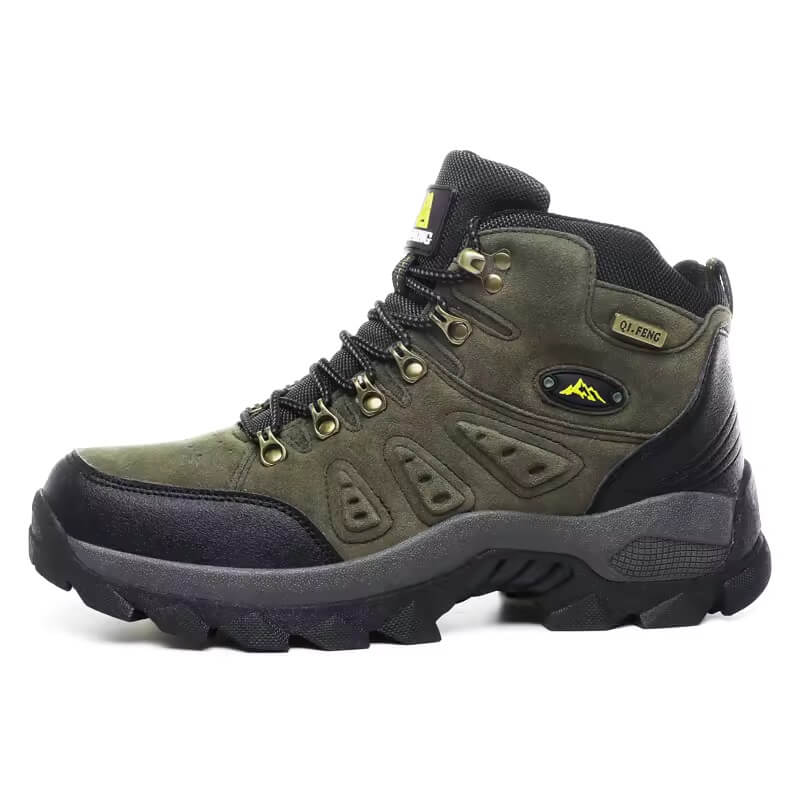 Bota de Couro Berlim Masculina Impermeável Verde