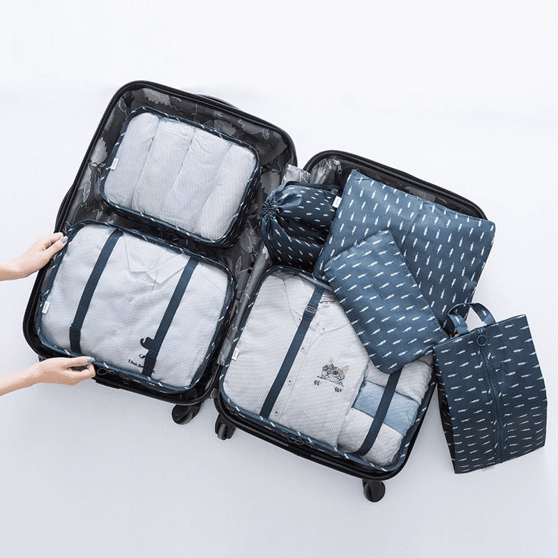 Kit 7 Bolsas Organizadoras Para Mala de Viagem | STORAGE BAG - Organize Sua Viagem com Estilo e Praticidade!